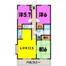 サザンコート（深谷市見晴町） 3LDKの間取り