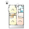 クレシアA（深谷市上野台） 2LDKの間取り