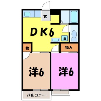 間取図 高柳ハイツ（熊谷市高柳）