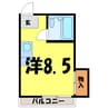 アリス深谷15 (深谷市寿町) 1Rの間取り