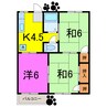 コーポ金子A棟（鴻巣市新宿） 3Kの間取り