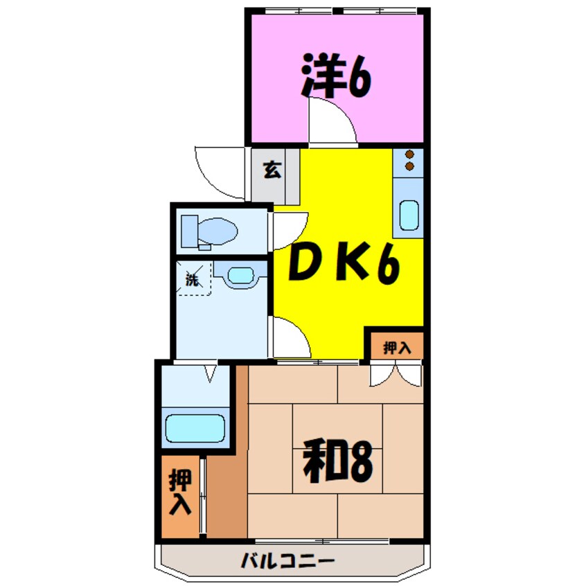 間取図 ルミエール深谷A棟/B棟（深谷市東方）