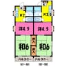 Greenleaf 四街道（四街道市四街道） 2Kの間取り