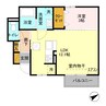 ルピナスB（深谷市東方） 1LDKの間取り