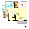 ルピナスB（深谷市東方） 1LDKの間取り