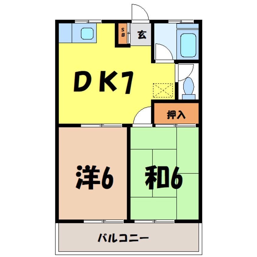 間取図 エトアール畑 【２F】（熊谷市新堀）