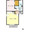 カルチェⅥ（行田市緑町） 1LDKの間取り