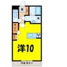グランエスポワル（深谷市東方） 1Rの間取り