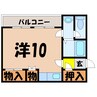 ﾙｲｰｽﾞ101 1Rの間取り