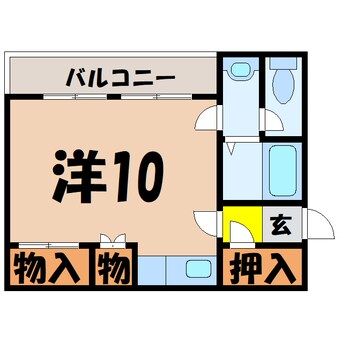 間取図 ﾙｲｰｽﾞ101