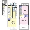 コンフォート・パレス（深谷市上柴町東）011379501 2LDKの間取り