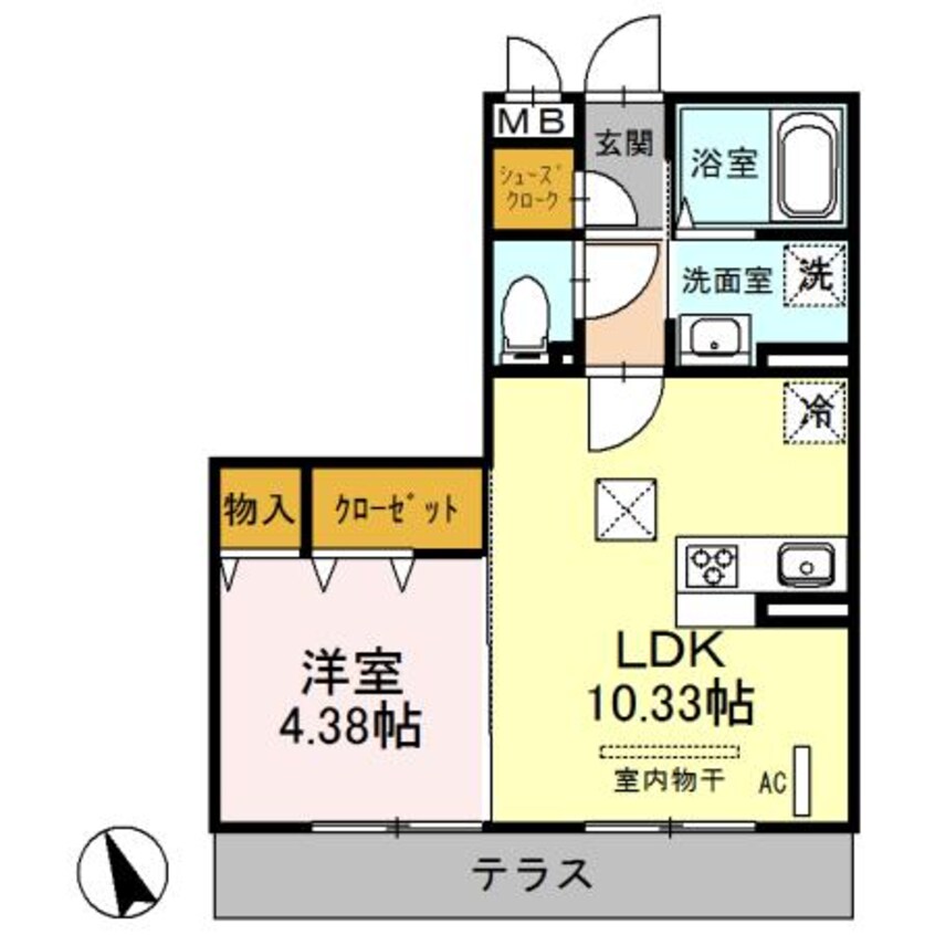 間取図 グレイススクエア（深谷市国済寺）