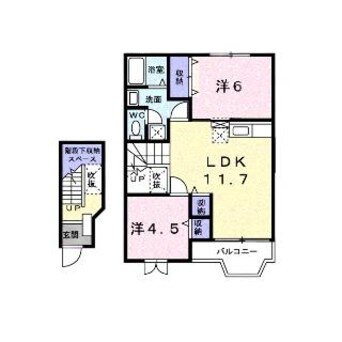 間取図 ソレアードＢ（深谷市萱場）011646402