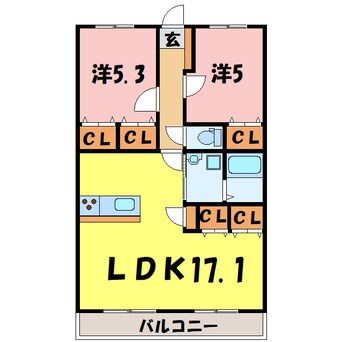 間取図 ヴェルビラージュ（深谷市国済寺）