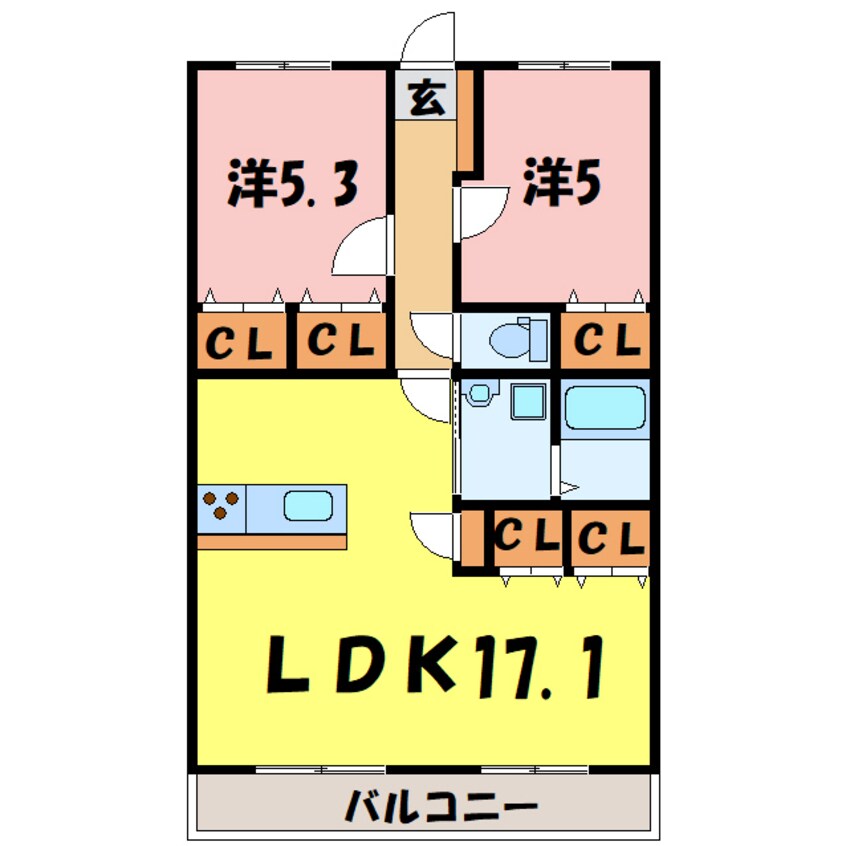 間取図 ヴェルビラージュ（深谷市国済寺）