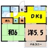 プティメゾン（深谷市上野台） 2DKの間取り