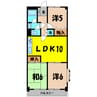 モンシャトー熊谷（熊谷市本石） 3LDKの間取り