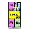 モンシャトー熊谷（熊谷市本石） 3LDKの間取り