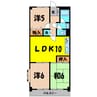 モンシャトー熊谷（熊谷市本石） 3LDKの間取り