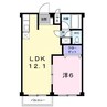 エルディム．大須賀（深谷市上野台） 1LDKの間取り