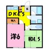 フラワーハイツ　【大里郡寄居町】 2Kの間取り