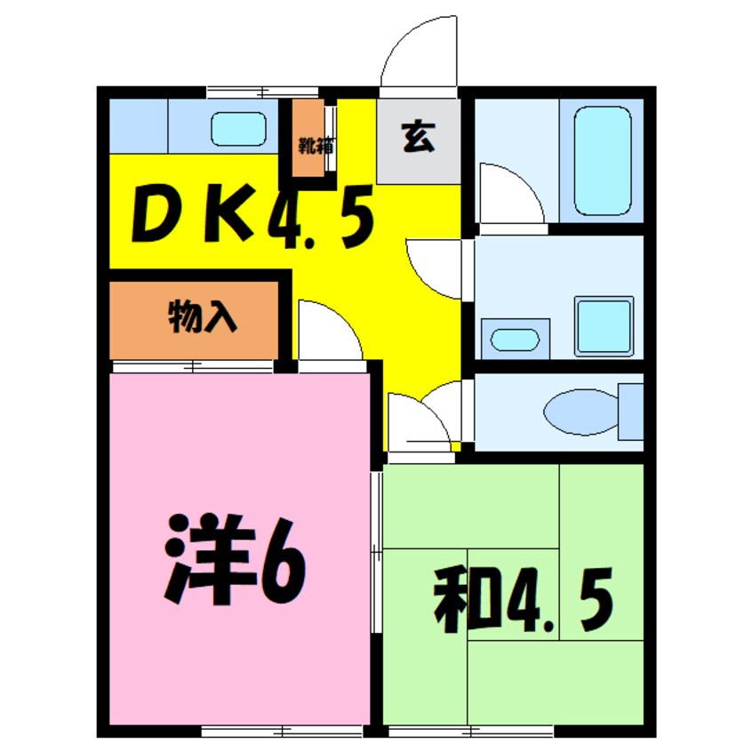 間取図 フラワーハイツ　【大里郡寄居町】