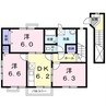 ハーモニー・ヴィントⅠ（行田市佐間） 3DKの間取り