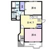 ファミ－ルメゾン　A/B（行田市大字若小玉） 2DKの間取り