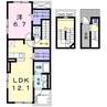 サンライズⅢ（深谷市東方町） 1LDKの間取り