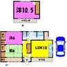 行田市北河原貸家（行田市大字北河原） 3LDKの間取り