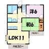 ファミールカンダ（行田市栄町） 2LDKの間取り