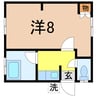 グリーンタウン江南 1Kの間取り