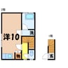グリーンタウン江南 1Rの間取り