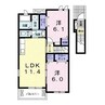 グレイスフル・パレス（熊谷市船木台） 2LDKの間取り