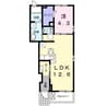 アルドーレ（深谷市東方町） 1LDKの間取り