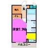 グランインカム曙（熊谷市曙町） 1Rの間取り