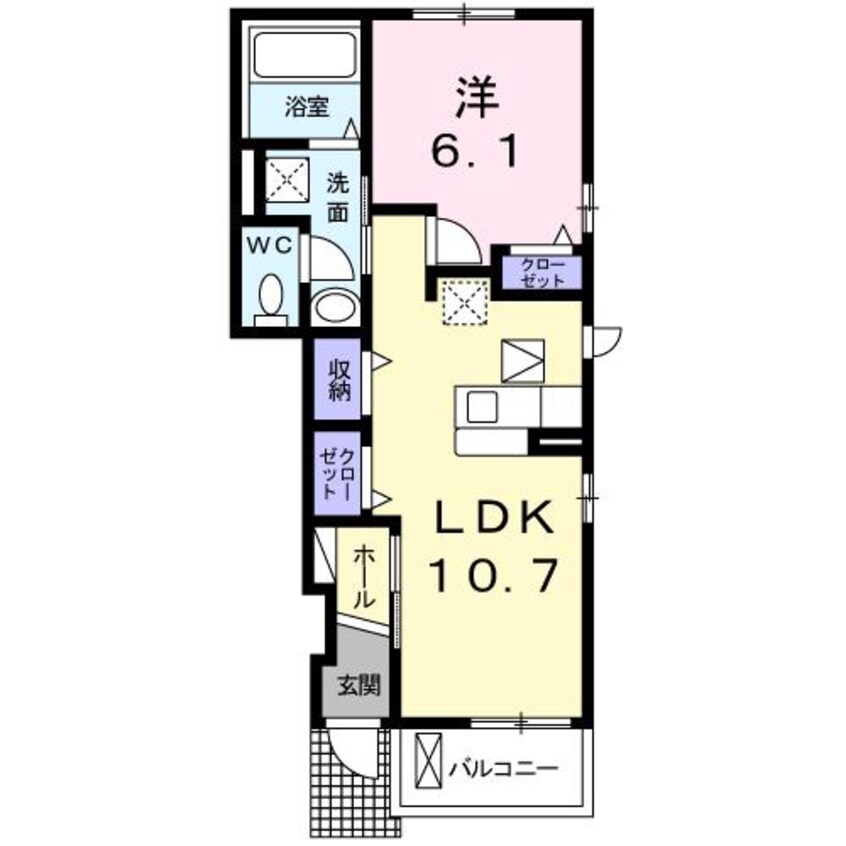 間取図 ディアコート　上柴（深谷市上柴町西）