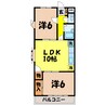 ハイツグリーンヒル 2LDKの間取り