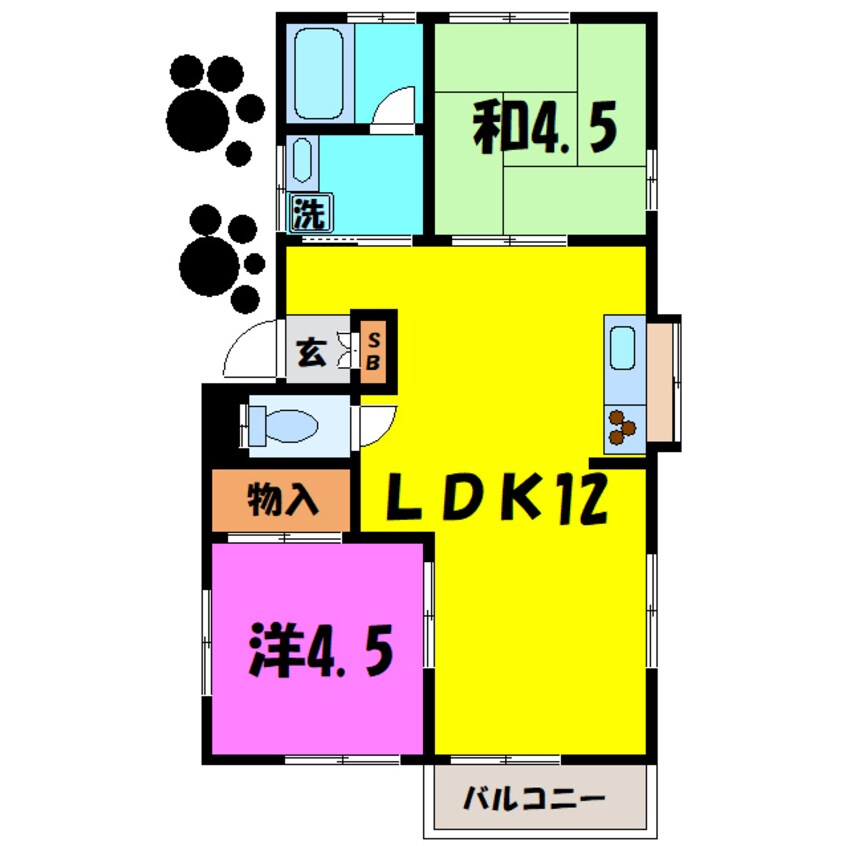 間取図 株式会社神谷サンプラス　2F（熊谷市柿沼）