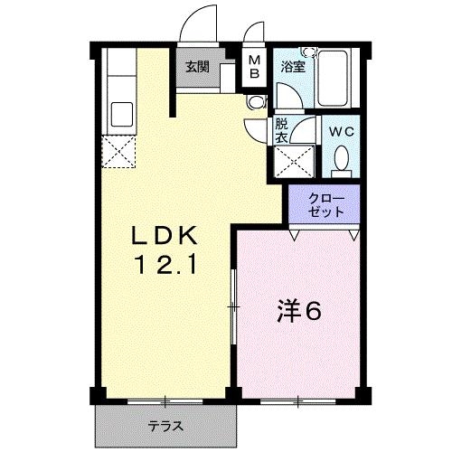 間取り図 桜ハイツ（行田市大字長野）