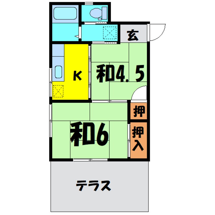 間取図 都丸ハイツ（熊谷市久下）