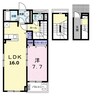 ルーナ　カーサ（熊谷市中西） 1LDKの間取り