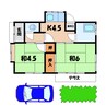 石原平屋戸建（熊谷市石原） 2Kの間取り