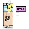 シティパレス深谷６A（深谷市栄町） 1Kの間取り