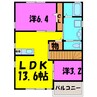 エステーA/B（熊谷市中央） 2LDKの間取り
