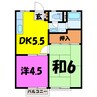 曙ハイツ（熊谷市曙町） 2DKの間取り