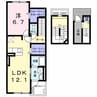 サンモリッツ (熊谷市肥塚) 1LDKの間取り