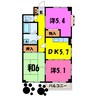 Ｔハイツ（行田市谷郷） 3DKの間取り