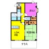 Ｔハイツ（行田市谷郷） 2LDKの間取り