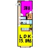 クレイ・キューブ（熊谷市拾六間） 1LDKの間取り